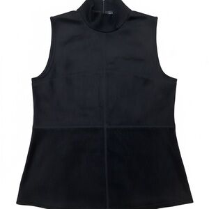 Joan Vass Black Sleeveless Tank Top